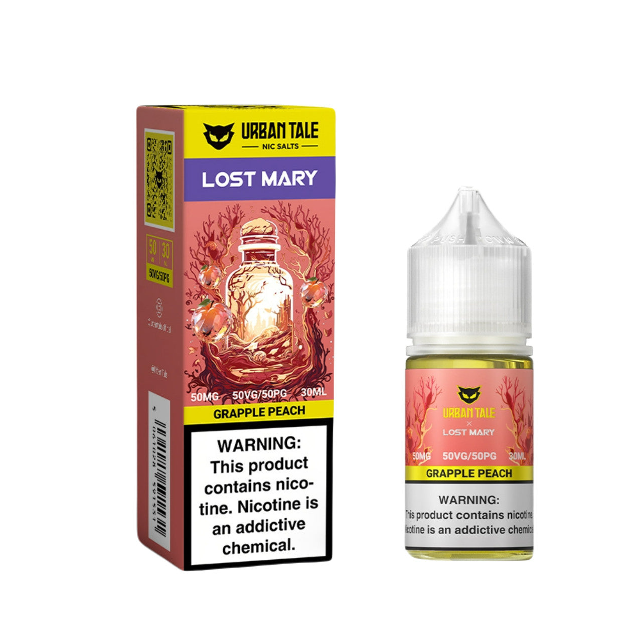 Urban Tale Lost Mary Salt Grapple Peach 30ml