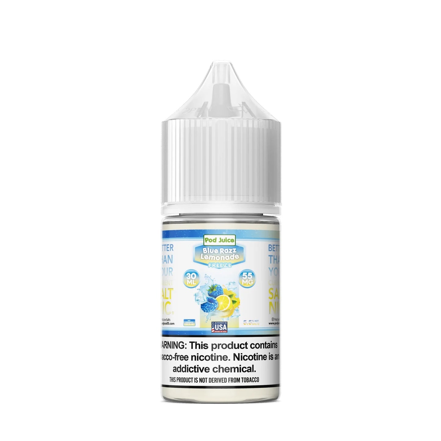 Pod Juice Salt Blue Razz Lemonade Freeze 30ml