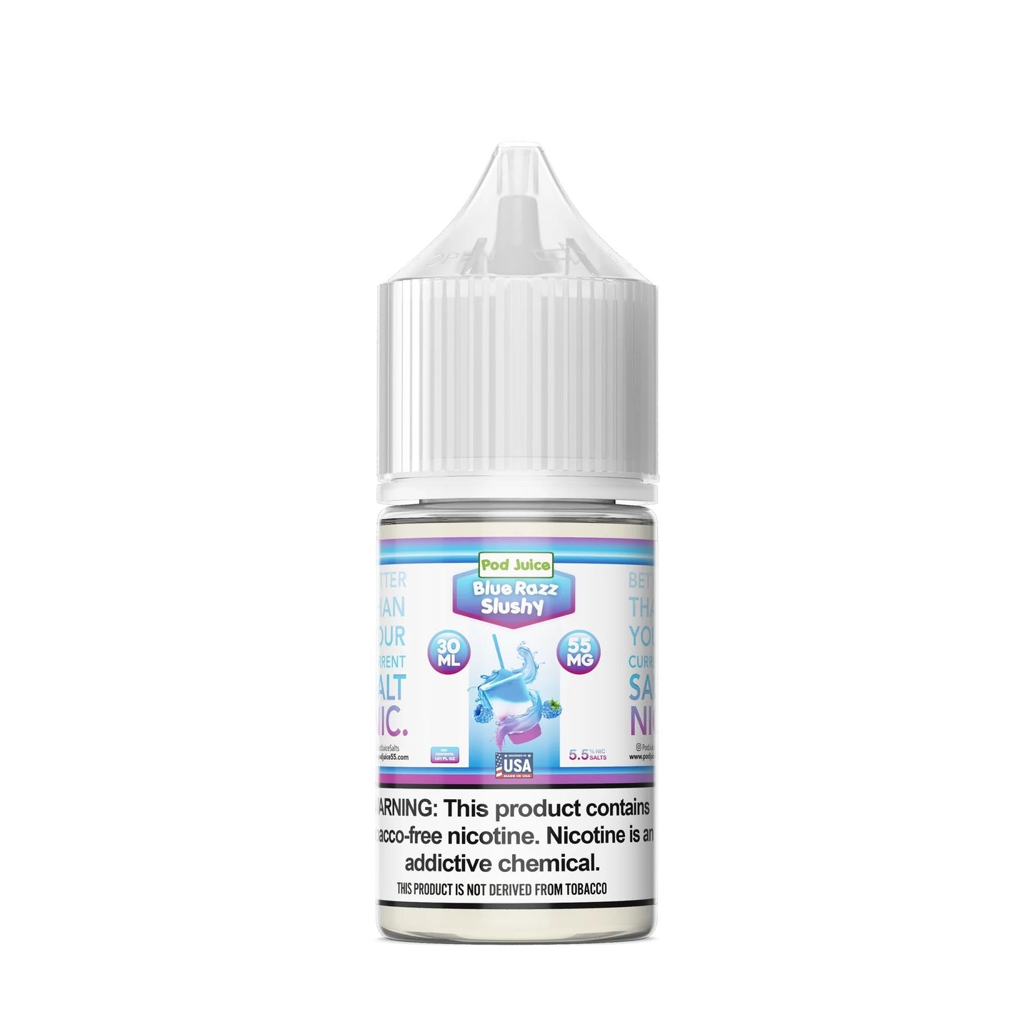 Pod Juice Salt Blue Razz Slushy 30ml