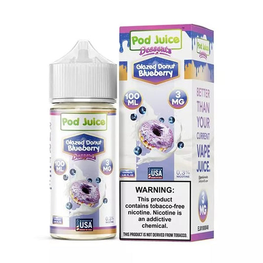 Pod Juice TFN 100ml Glazed Donut Blueberry