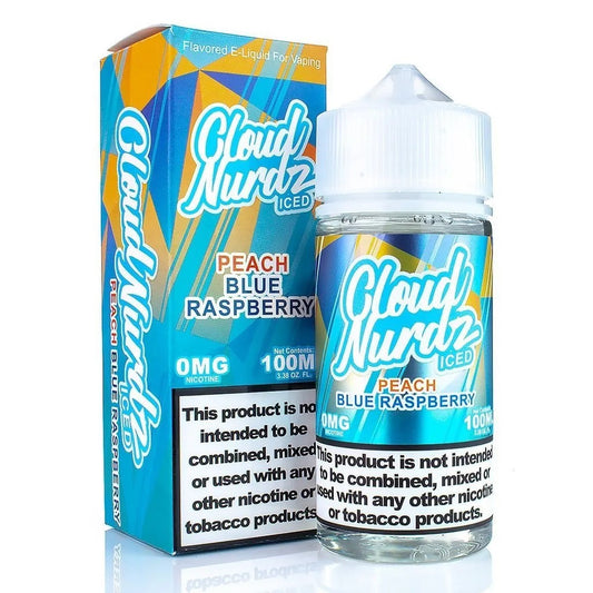 Cloud Nurdz Peach Blue Razz Iced 100ml