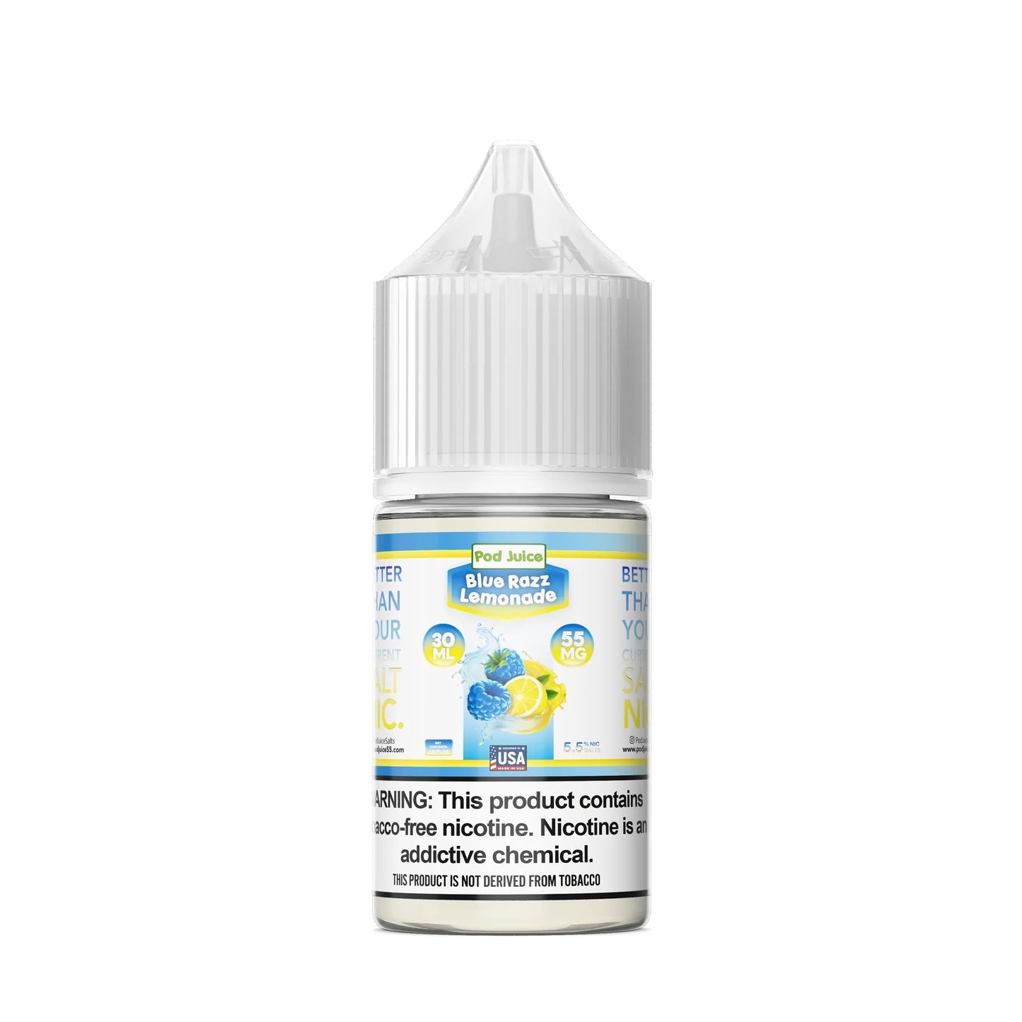Pod Juice Salt Blue Razz Lemon 30ml