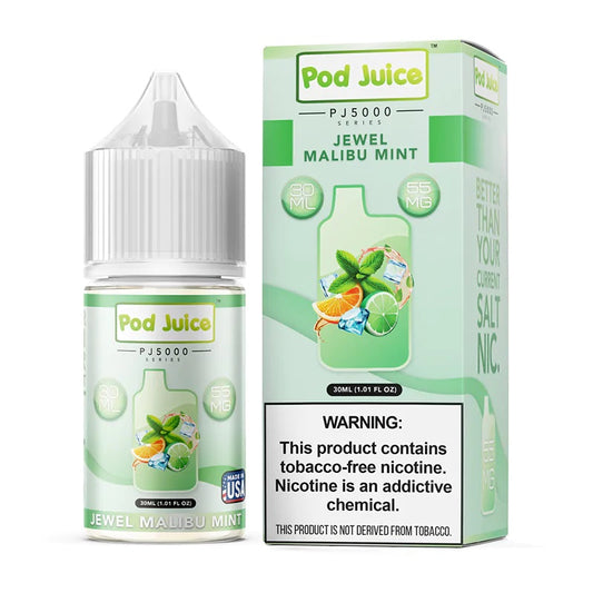 Pod Juice Salt PJ5000 Jewel Malibu Mint 30ml