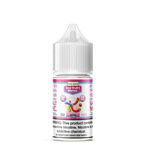 Pod Juice Salt Sour Fruity Worms 30ml