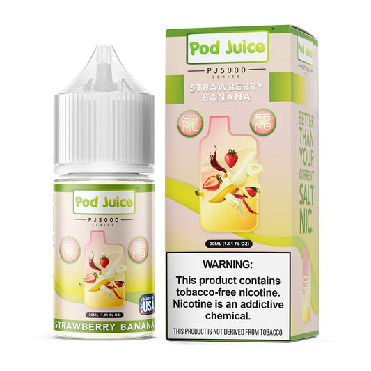 Pod Juice Salt PJ5000 Strawberry Banana 30ml
