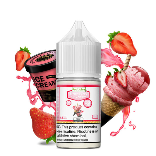 Pod Juice Salt Strawberry Ice Cream 30ml