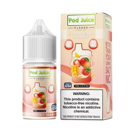 Pod Juice Salt PJ5000 Strawberry Mango 30ml